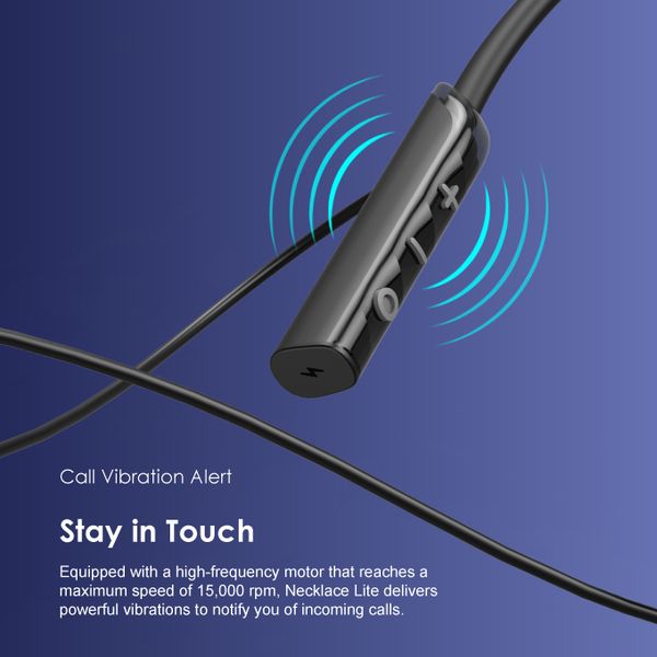 Necklace Lite Call Vibration Wireless Headphones