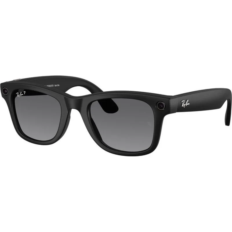 Ray-Ban Meta Wayfarer RW4012 Smart Glasses Gen 2-Matte Black Polarized Gradient Graphite