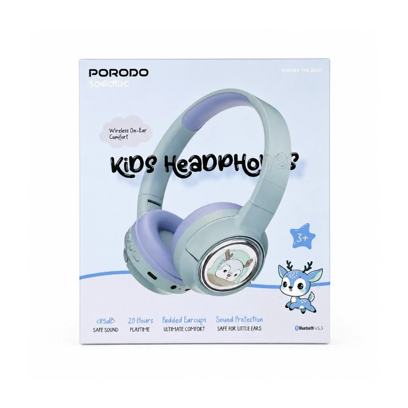 Porodo Soundtec Moose Wireless Kids Headphone image