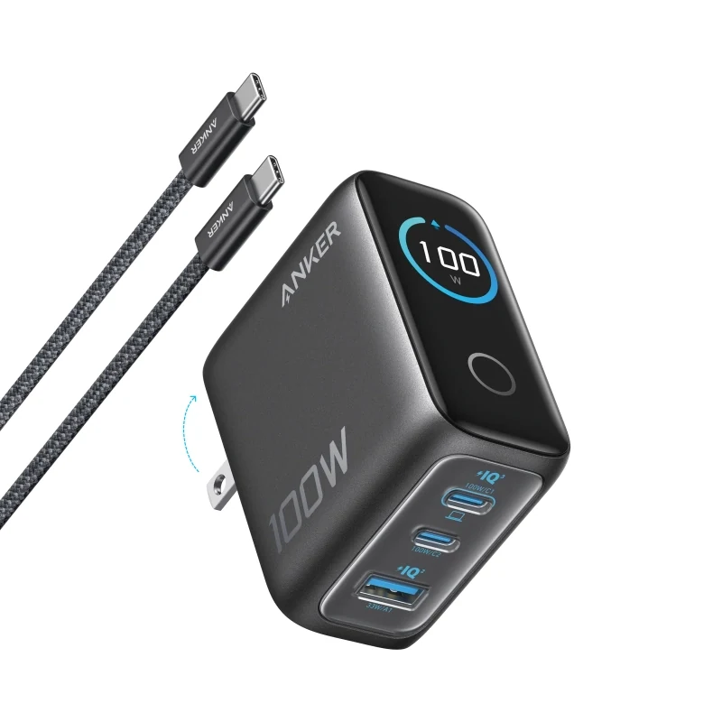 Anker 100W GaN Fast Charger with Smart Display image