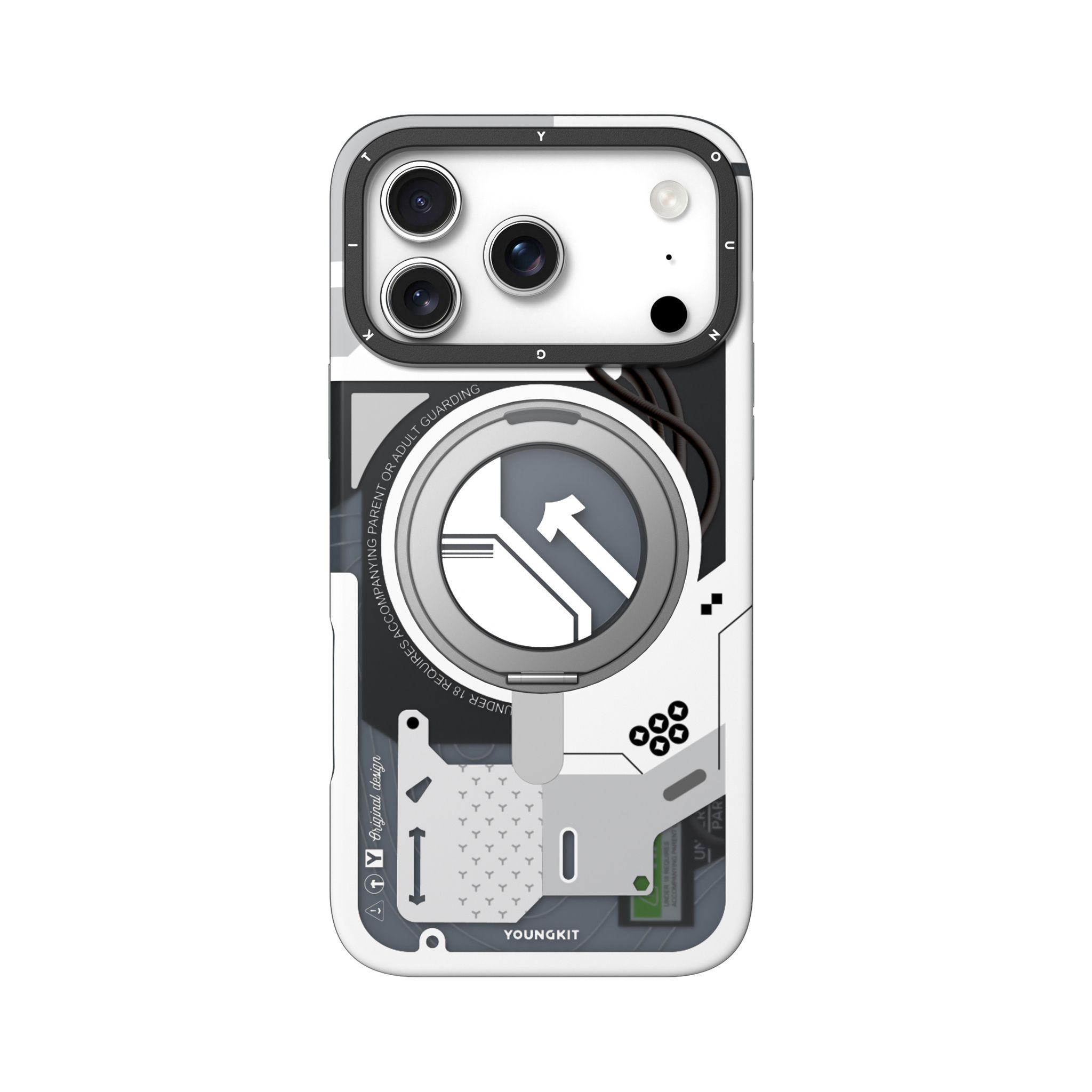 Cyberpunk 360° Spin Magnetic Stand Case