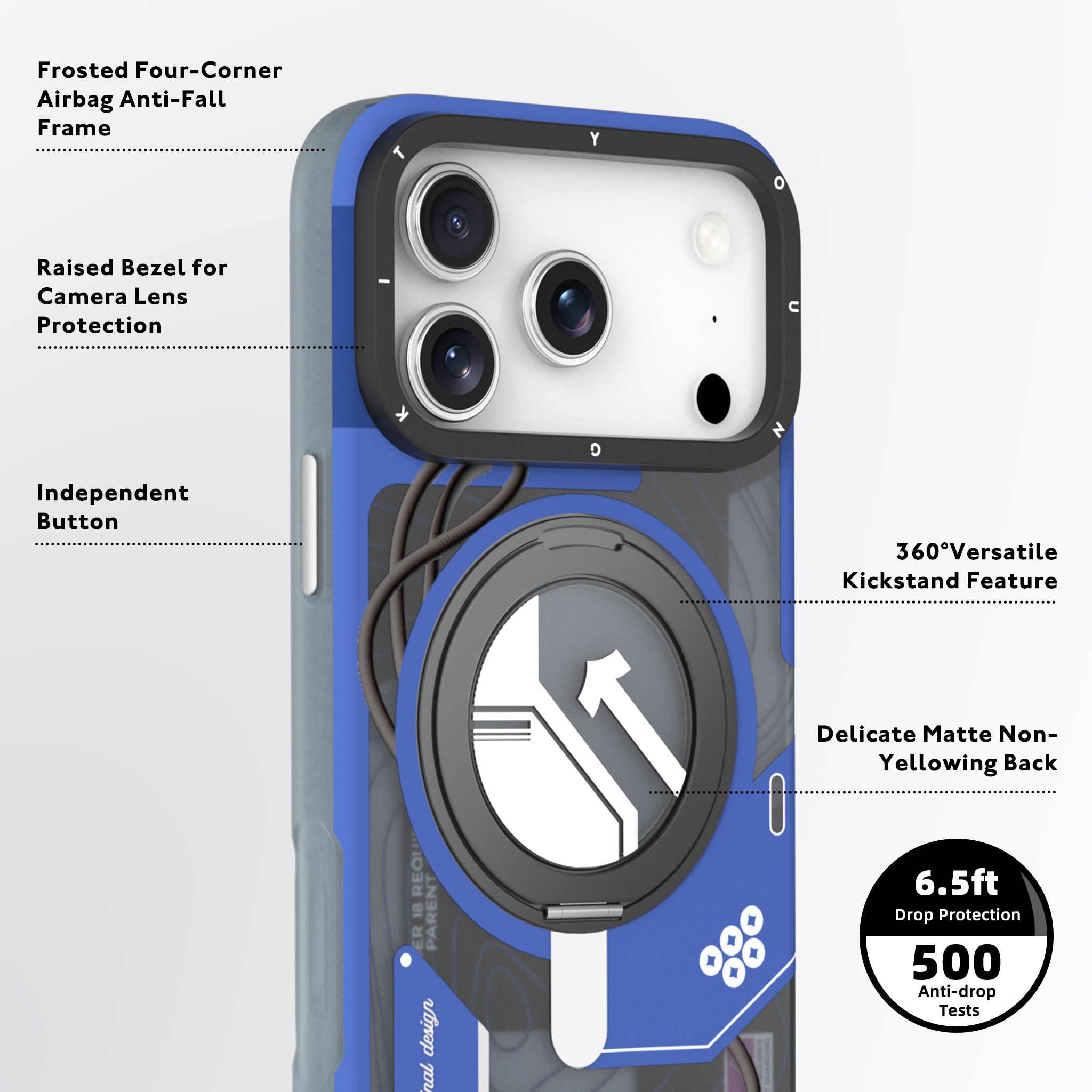 Cyberpunk 360° Spin Magnetic Stand Case