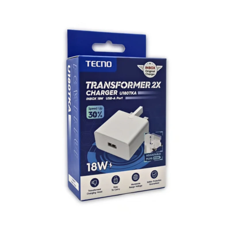 Tecno Faster 2X Charger U180TKA image