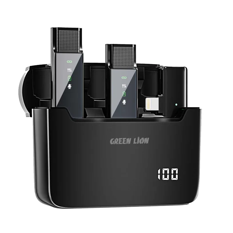 Green Lion 2-in-1 Digital Display Microphone Lightning Connector image