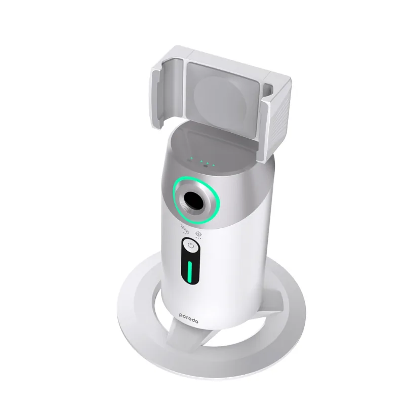 Porodo Gimbal with 360° Rotating AI Tracking Mount