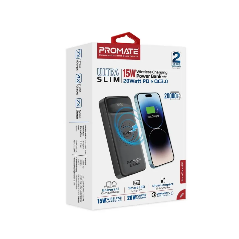 Promate AuraTorq-20 Power Bank a
