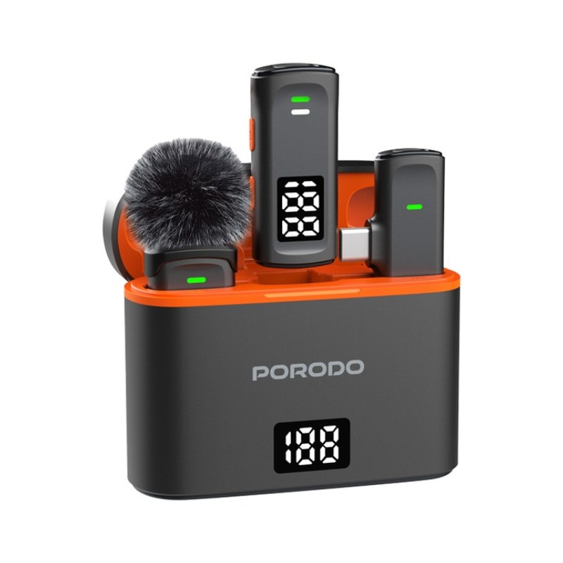 Porodo Lavalier Microphones (PD-WCDMIC-BK) image