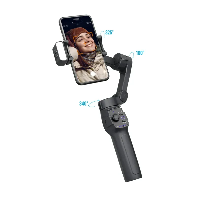 Porodo 3-Axis Gimbal Stabilizer Magnetic Fill Light image